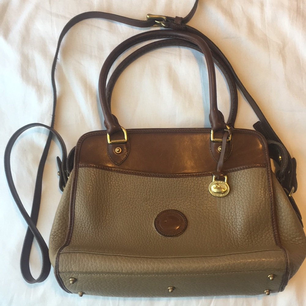 Dooney and Bourke Vintage British Tan Handbag